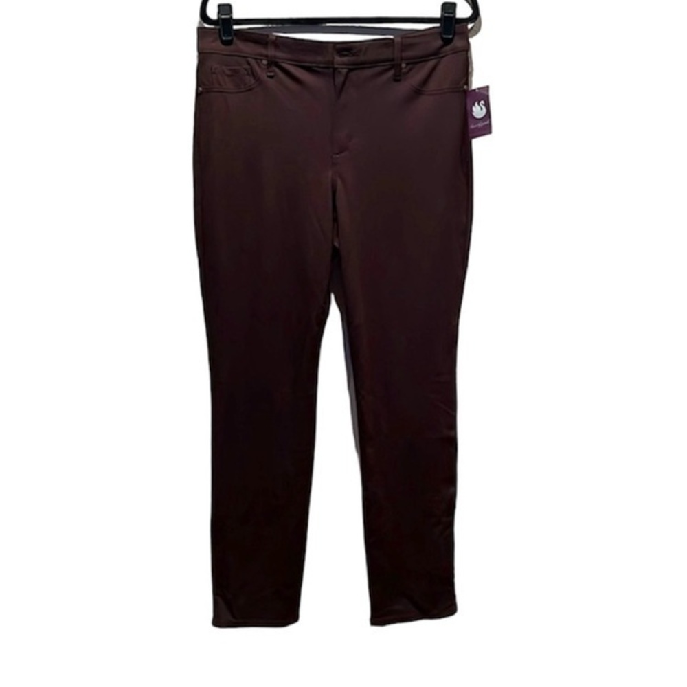 New Gloria Vanderbilt Women’s Vilma Midrise Brown Pointe Leggings Size 12 NWT